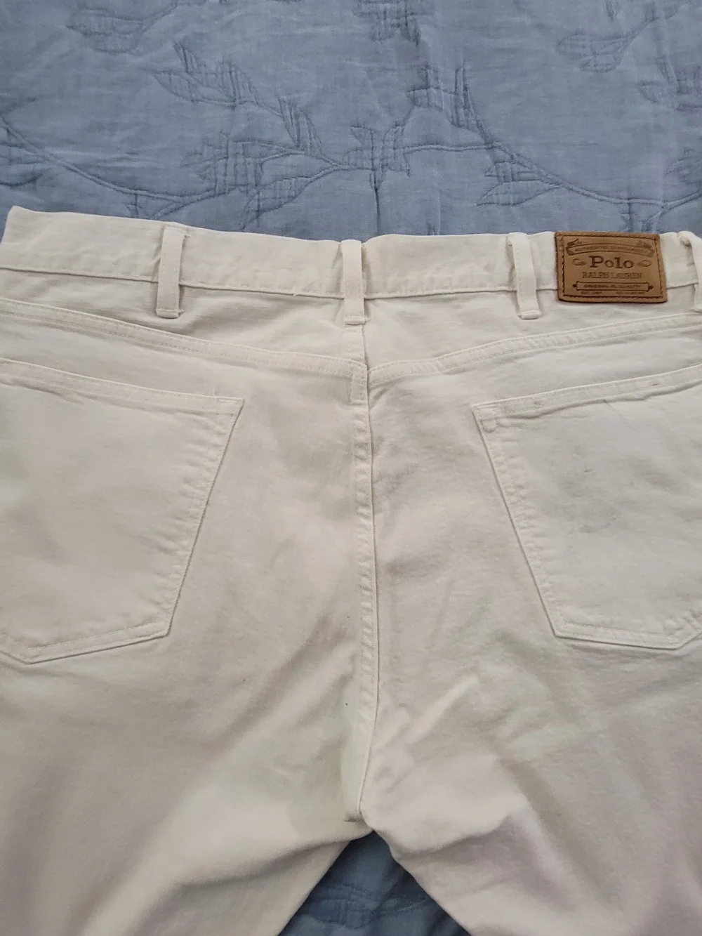 Polo By Ralph Lauren Cream Denim Jeans - Classic Slim Fit